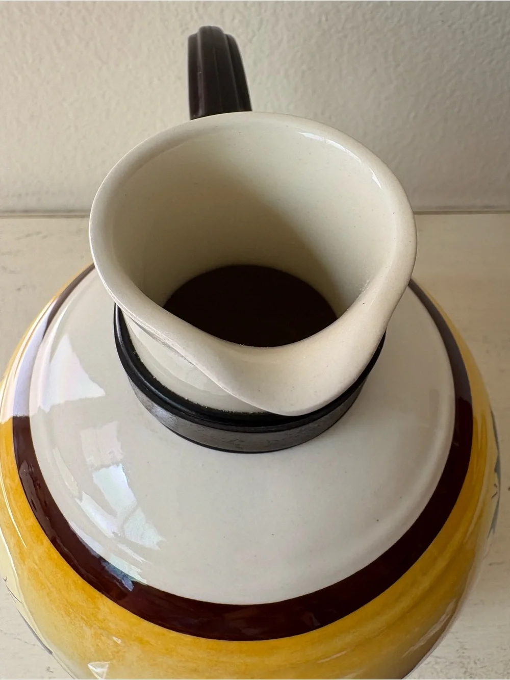 Vintage 1940s/1950s Vernon Kilns Vernonware Brown Eyed Susan Coffee Carafe